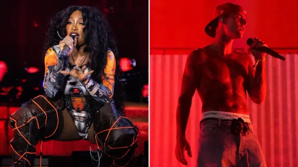 Hailey Bieber Beams as Justin Bieber Makes Surprise On-Stage Cameo with SZA at L.A.’s SoFi Stadium